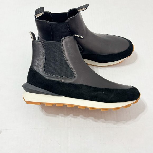 J/Slides NYC NWB Sz 8 Black Leather Eloise Sneaker Bootie - Picture 6 of 10